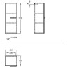 Шкаф боковой GEBERIT SILK Y816051000 40 см